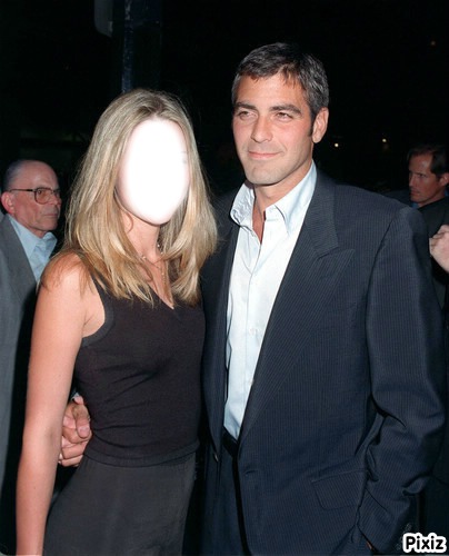George Clooney Photo frame effect