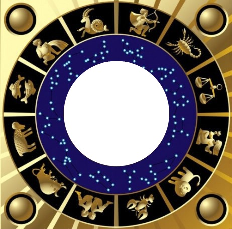 Lingkaran zodiak Photomontage