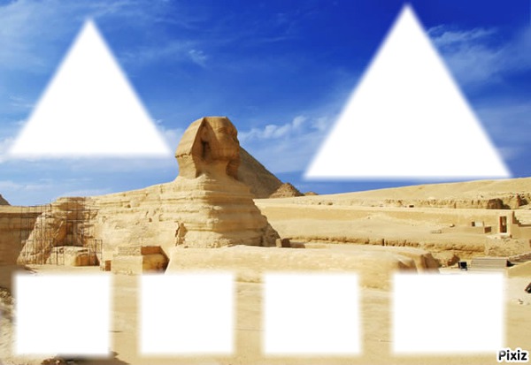 Le sphinx Photo frame effect
