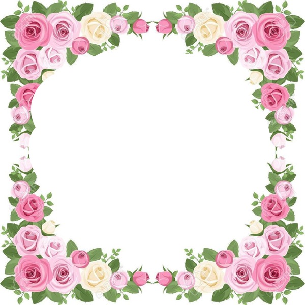 mil rosas Photo frame effect