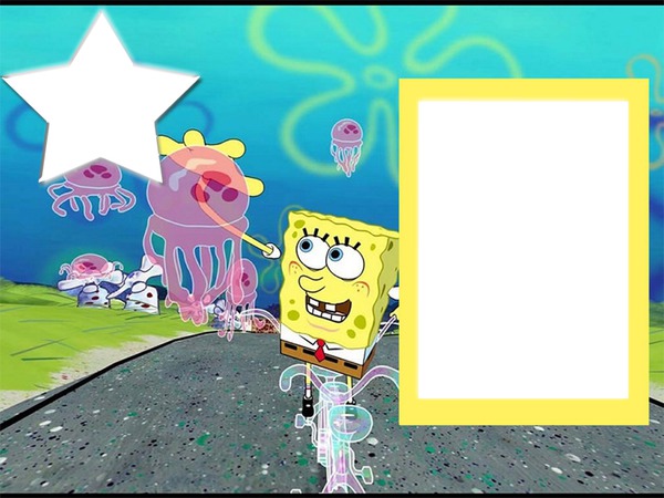 Moldura-Bob Esponja 3. Fotomontage