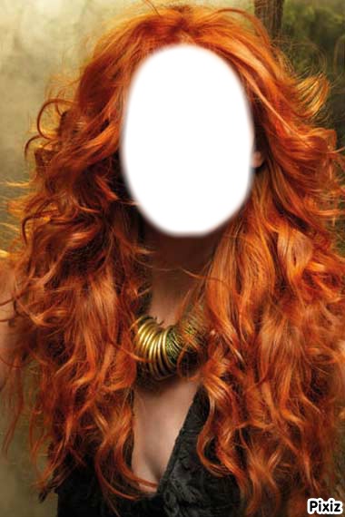 red hair Fotomontáž