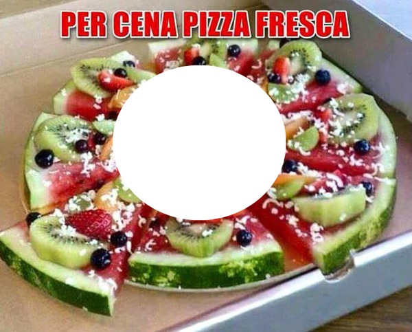 pizza alla Red/vegan Fotomontaż