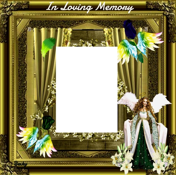 in loving memory Photo frame effect