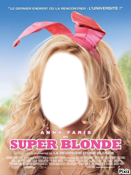 super blonde Fotomontāža