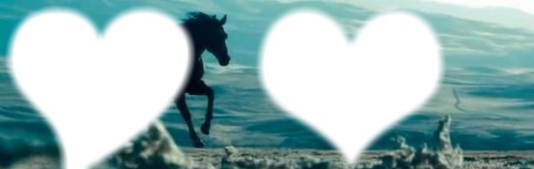 coeur cheval Fotomontažas