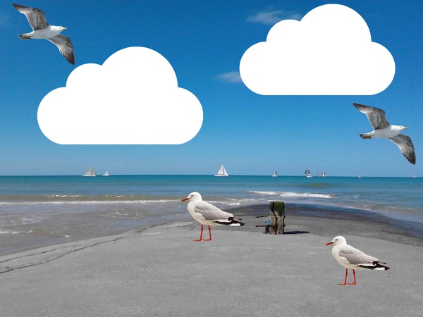 Plage Photomontage