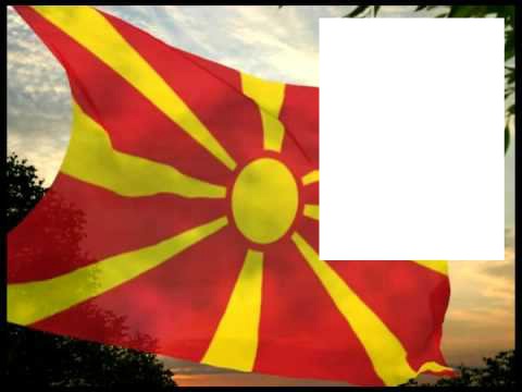 Macedonia flag Fotomontage