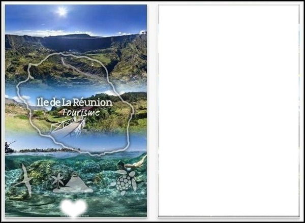Ile de la Réunion (2) Photo frame effect