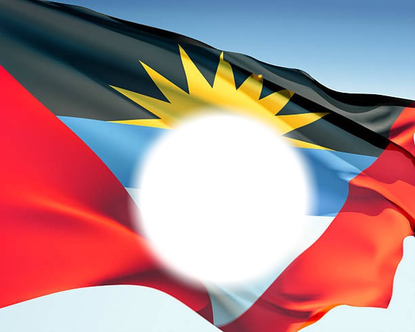 Antigua & Barbuda flag Montaje fotografico