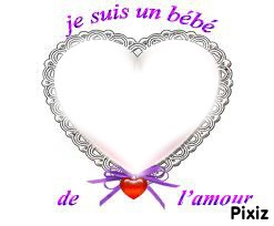 bébé d'amour Photo frame effect