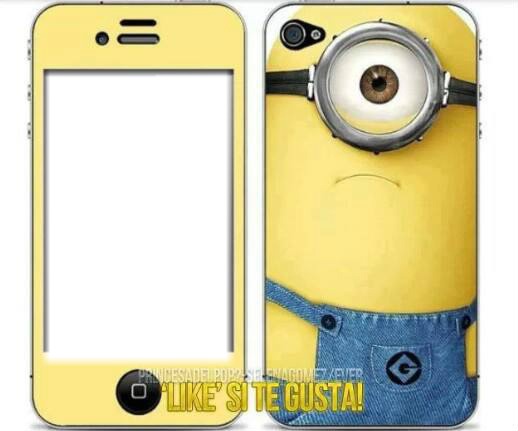 CELULAR MINION TIERNO Fotomontāža