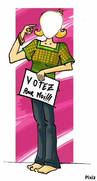 votez pour moi  !!! Fotoğraf editörü