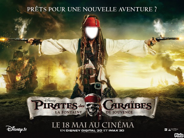 Pirates des caraïbes Fotomontaż