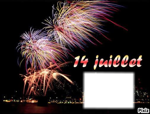 14 juillet Photo frame effect