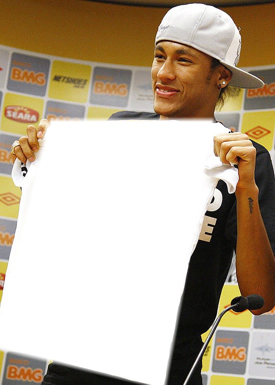 Vc na blusa do Neymar Fotomontage