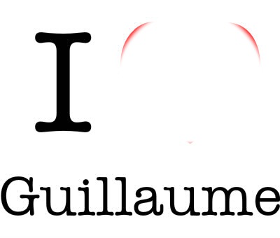 I love guillaume フォトモンタージュ