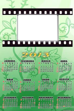 calendario de plantas Fotomontáž