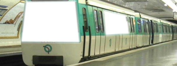 metro de paris Photo frame effect