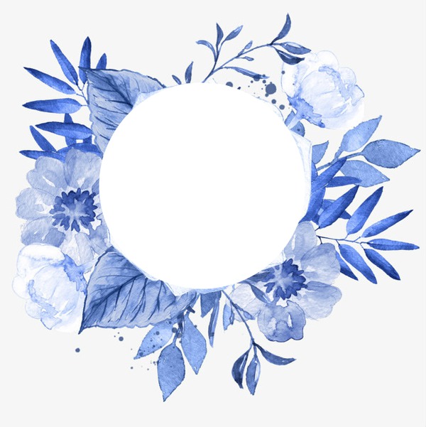 flores azuis Fotomontagem