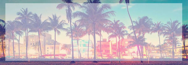 Miami Photo frame effect