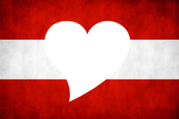 Austria flag Fotomontáž