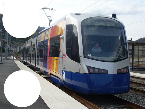 Thann en Tram-Train Fotomontage