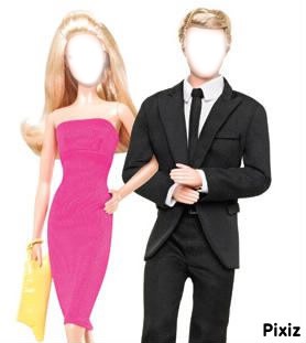 Barbie et Ken Фотомонтаж