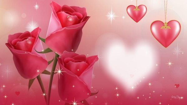 Rose & Heart Fotomontáž