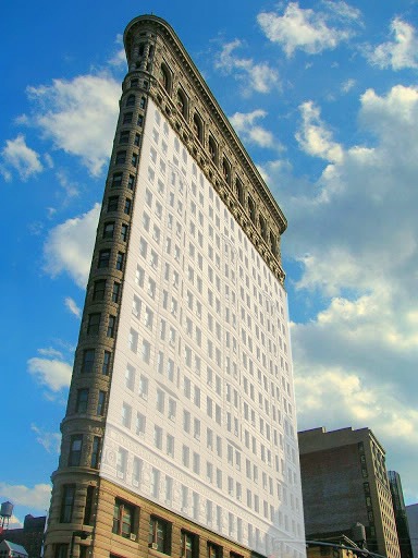 Flatiron Building von New York フォトモンタージュ