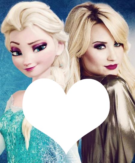 Elsa ou Demi Lovato Fotomontagem