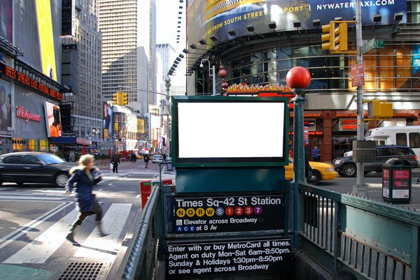 Times Square Fotomontaggio