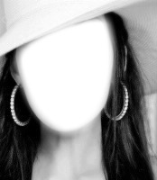 femme chapeau Fotomontage