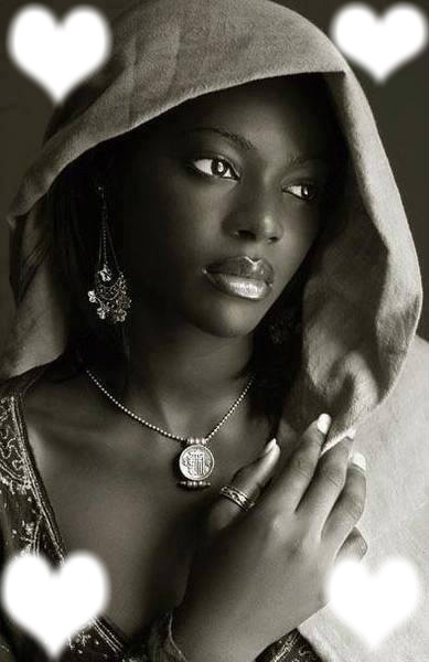 jolie femme africaine Фотомонтаж