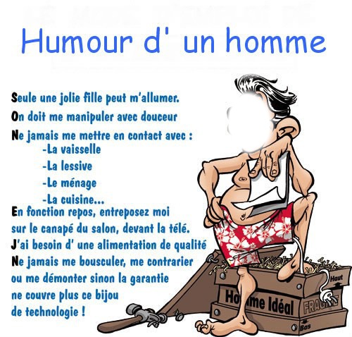 humour d'un homme Fotoğraf editörü