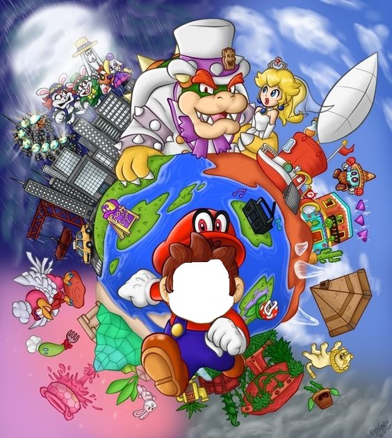 Mundo Mario 01 Fotomontagem