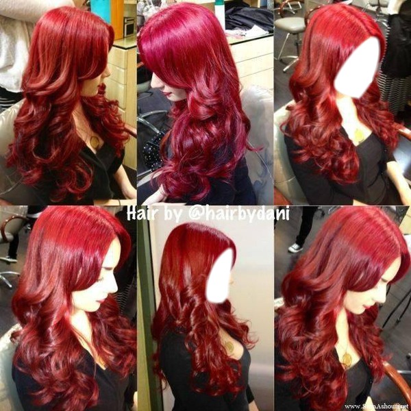 Hair red Fotomontaż