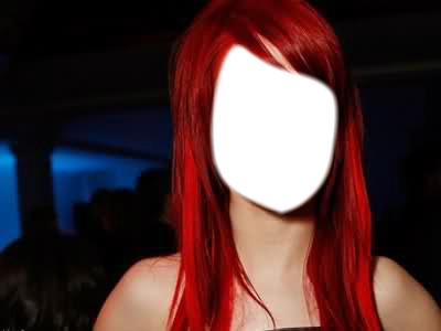 Hair red フォトモンタージュ