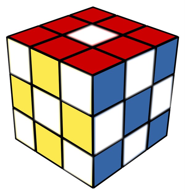 Cube 10 façes Fotomontāža