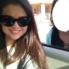 With Selena Gomez Montage photo