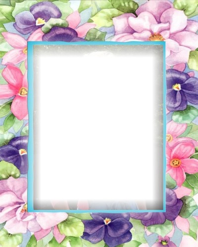flower frame Photo frame effect