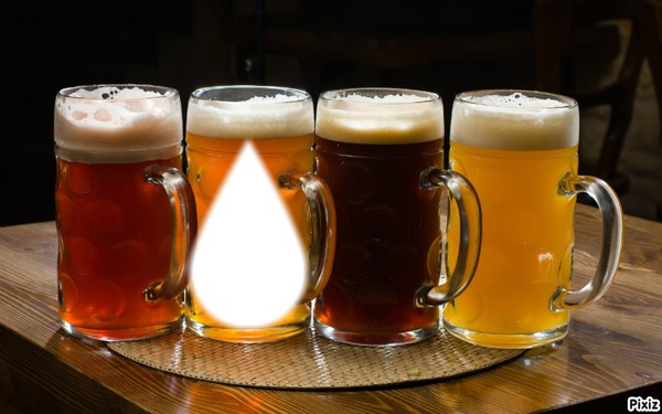 Drink beer Photomontage