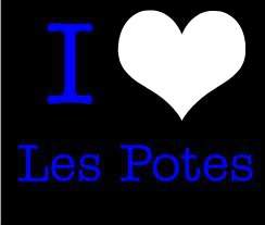 I love les potes フォトモンタージュ