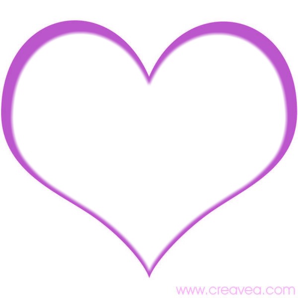 Coeur violet フォトモンタージュ