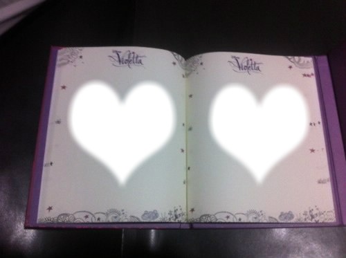 diario de violetta  2 tinistas de corazon Fotomontaggio