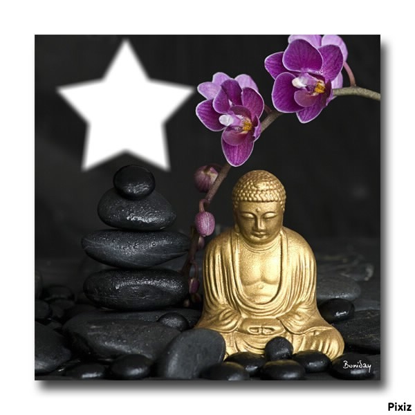 bouddha - zen Fotómontázs