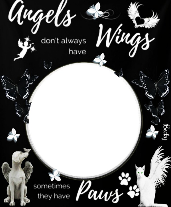 angels dont always have wings Fotomontažas