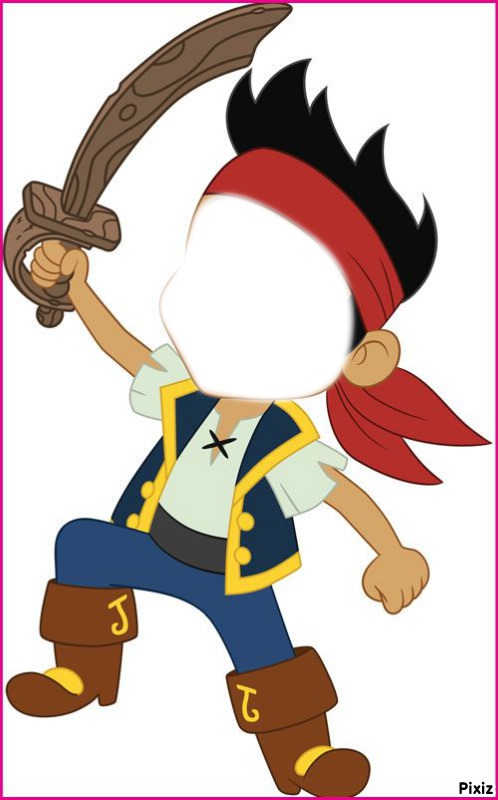 Jake et les pirates Fotomontáž