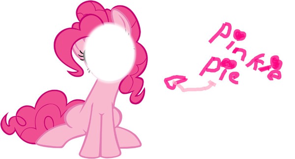 pinkie pie (my little pony) Photo frame effect