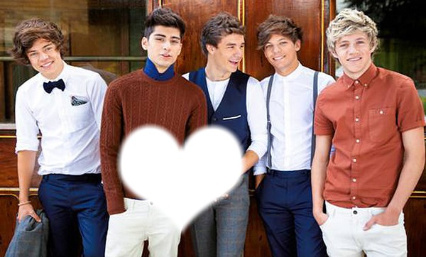 One direction heart Photo frame effect